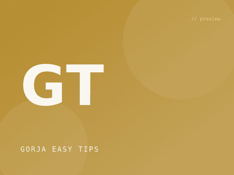 Gorja Easy Tips · Ciffra